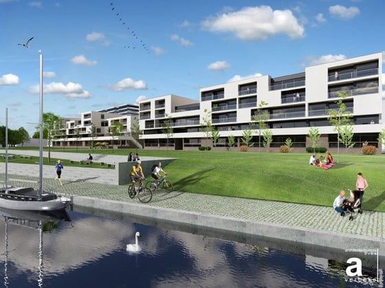 Bellevue Project Gent, Appartementsgebouwencomplex. Stijlvolle ontwikkeling van een oude fabriekssite te Gent.