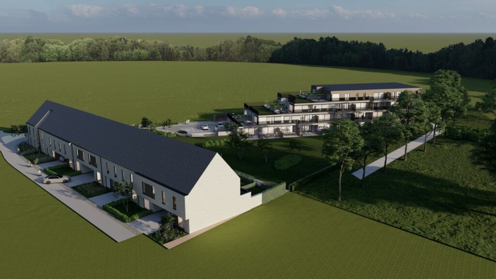 Park Viridis Beveren, Appartementsgebouw (onderkelderd)  in combinatie met woningen.